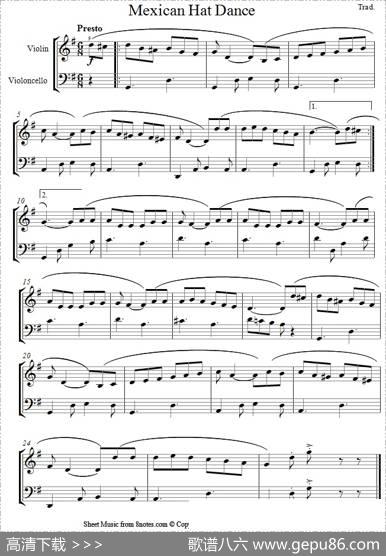 MexicanHatDance（墨西哥草帽舞））（大小提琴二重奏）