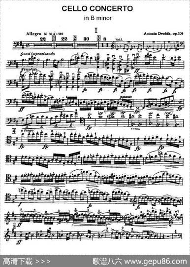 CELLOCONCERTOinBminor（大提琴）