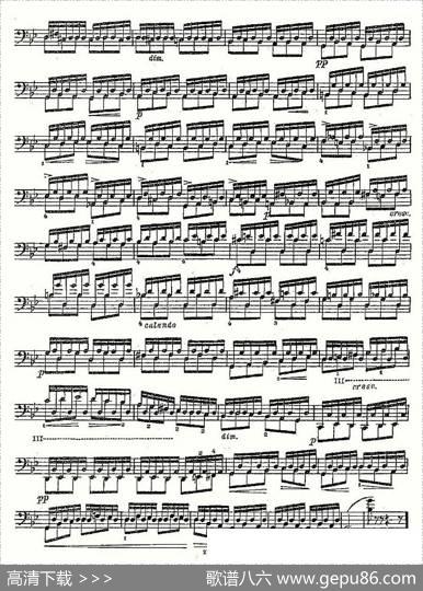 PIATTI12Caprices之1（大提琴）