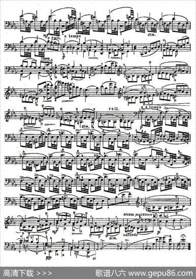 PIATTI12Caprices之2（大提琴）