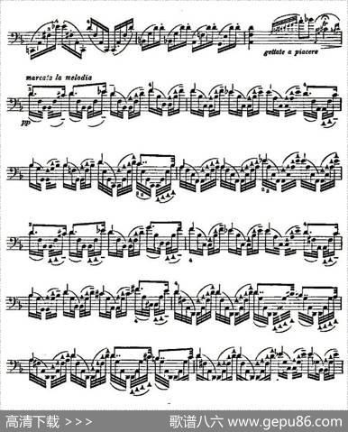 PIATTI12Caprices之5（大提琴）