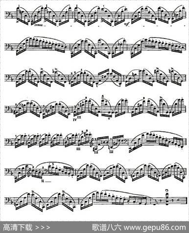 PIATTI12Caprices之5（大提琴）