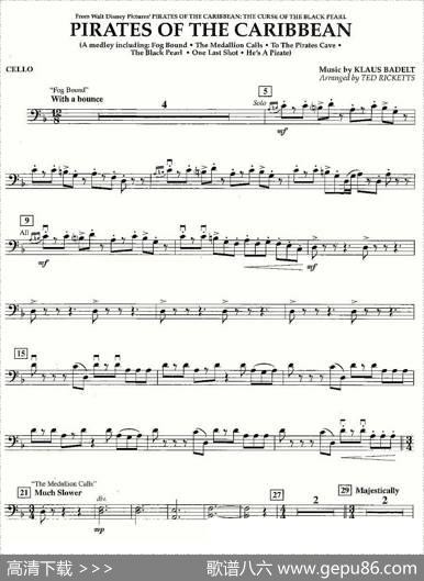 piratesofthecarribeancello（加勒比海盜[大提琴]）