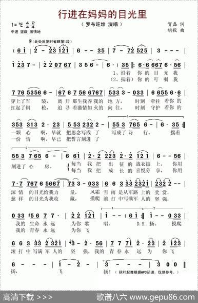 行进在妈妈的目光里 - 贺磊|胡毅