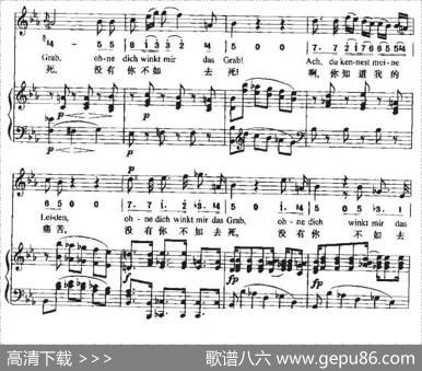 Ha，Treuloser（嘿，负心人）（中外文对照、正谱+简谱）|贝多芬曲、周文楠译配