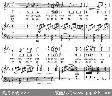 Ha，Treuloser（嘿，负心人）（中外文对照、正谱+简谱）|贝多芬曲、周文楠译配