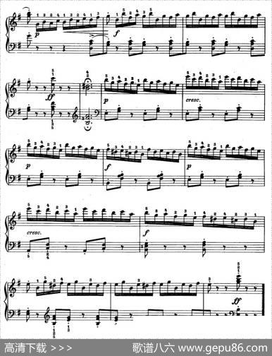 儿童钢琴进阶练习曲50首之22