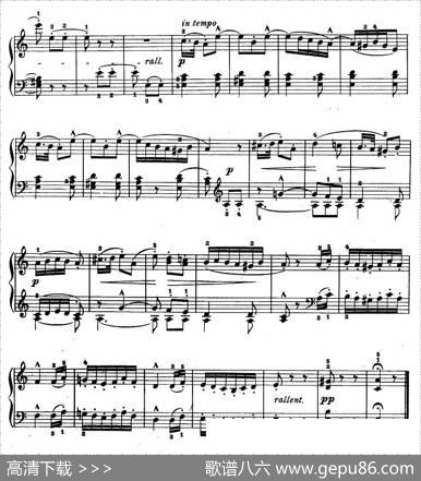 儿童钢琴进阶练习曲50首之38