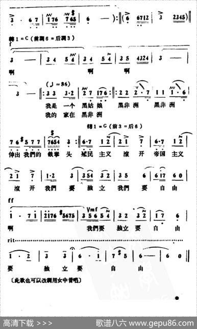 黑姑娘的歌 - 袁鹰|冰河