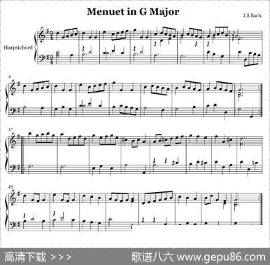 MenuetinGMajor（G大调小步舞曲）
