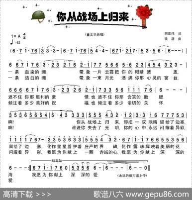 你从战场上归来 - 胡宏伟|铁源