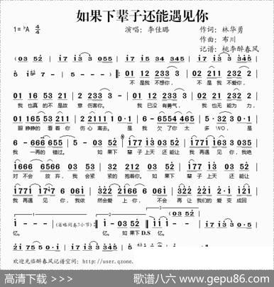 如果下辈子还能遇见你 - 林华勇|布川
