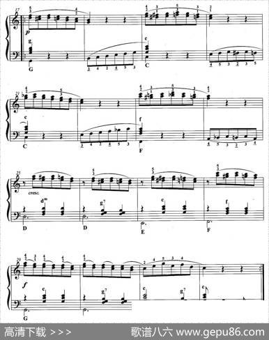 手风琴考级第六级：2、练习曲