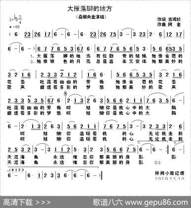 大雁落脚的地方 - 古鸿珍|阿金