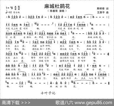 麻城杜鹃花（熊明修词王原平曲） - 熊明修|王原平