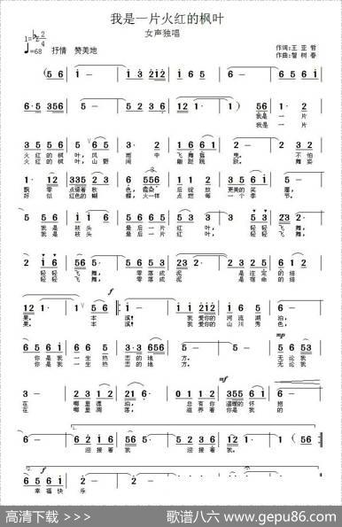 我是一片火红的枫叶 - 王亚哲|智树春
