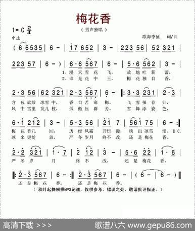 梅花香 - 歌海李征|歌海李征