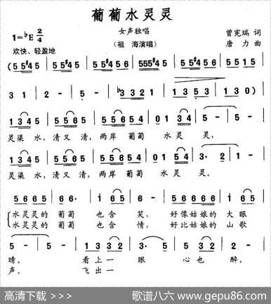 葡萄水灵灵 - 曾宪瑞|唐力