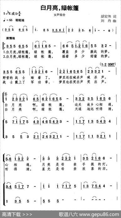 白月亮，绿帐篷 - 胡宏伟|刘丹