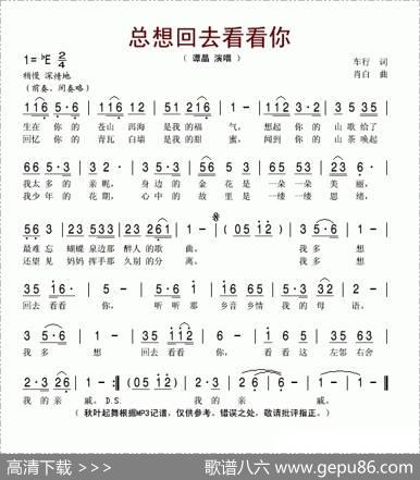 总想回去看看你 - 车行|肖白