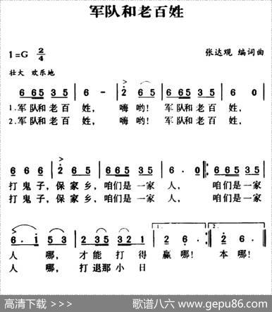 军队和老百姓 - 张达观|张达观