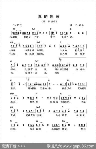 真的想家 - 胡平|胡平