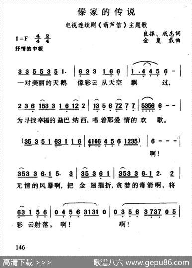 傣家的传说（电视连续剧《葫芦信》主题歌） - 良振、成志|金复载
