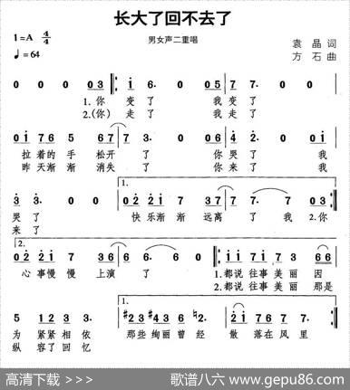 长大了回不去了 - 袁晶|方石
