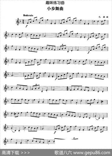 趣味练习曲：小步舞曲（巴赫作曲版）