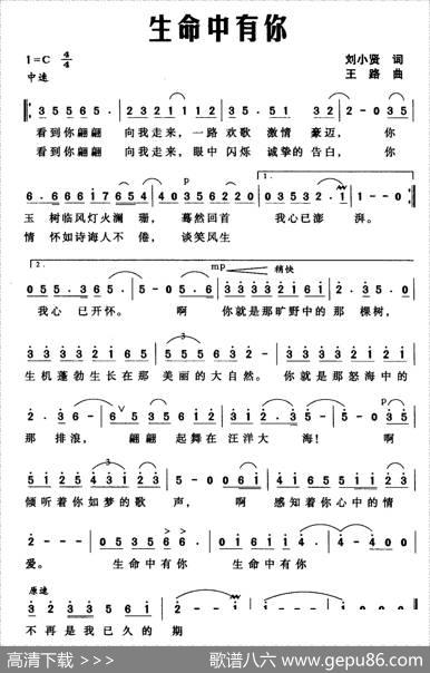 生命中有你 - 刘小贤|王路