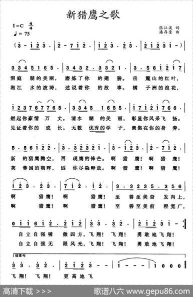 新猎鹰之歌 - 张江波|潘存奎