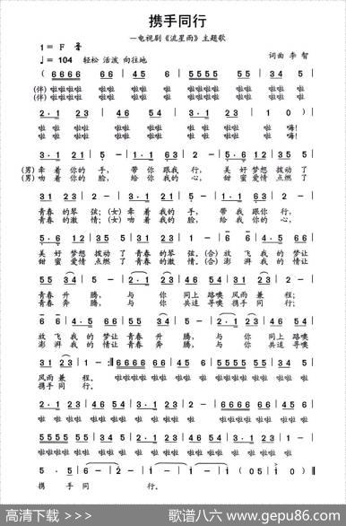 携手同行（电视剧《流星雨》主题歌） - 李智|李智