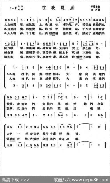 在晚霞里 - 李桂馨|冰河