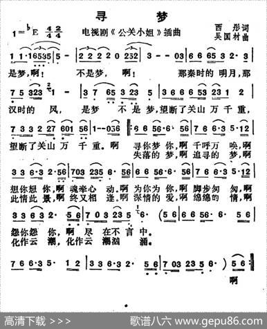 寻梦（电视剧《公关小姐》插曲） - 西彤|吴国材