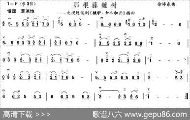 那根藤缠树（电视剧《辘轳·女人和井》插曲）