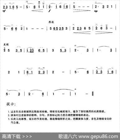 黄水谣（《黄河大合唱》选曲）|洗星海