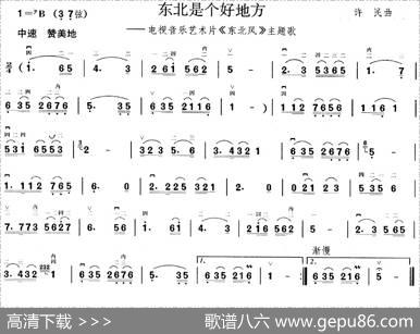 东北是个好地方（电视片《东北风》主题曲）