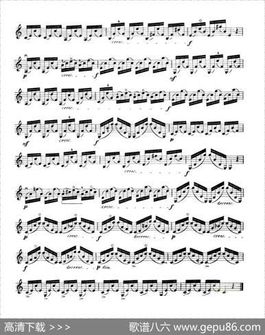 开塞（KAYSER36首小提琴练习曲之10）