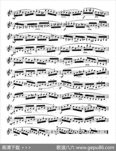 开塞（KAYSER36首小提琴练习曲之12）
