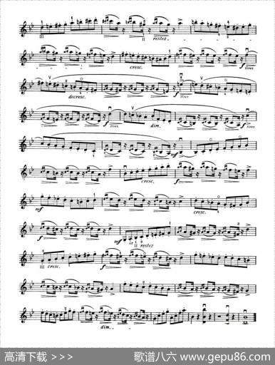 开塞（KAYSER36首小提琴练习曲之15）