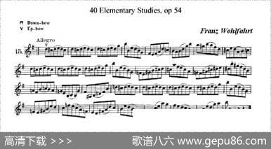 40首小提琴初级技巧练习曲之15|弗朗茨·沃尔法特