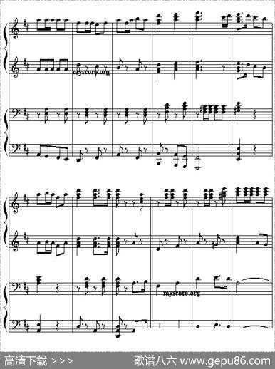 运动员进行曲（四手联弹）