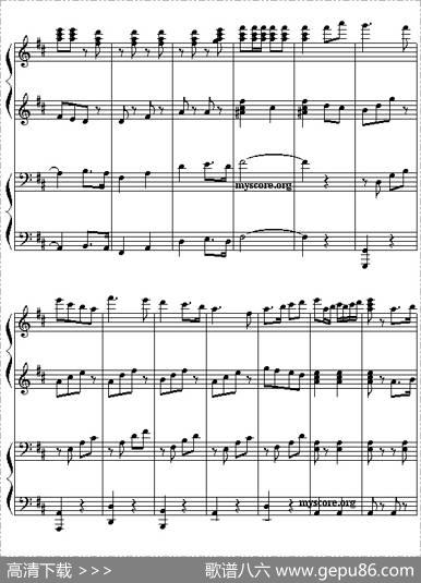 运动员进行曲（四手联弹）
