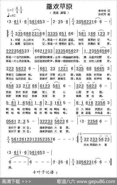 撒欢草原 - 索向传|孙成芳