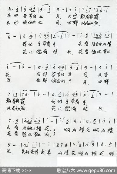我们去看山楂花 - 郝艺英|曾国盛