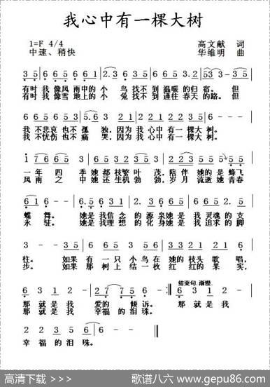 我心中有一棵大树 - 高文献|华维明