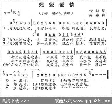 燃烧爱情 - 卡斯|齐秦