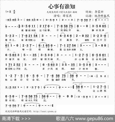 心事有谁知（无线电视剧《皆大欢喜》插曲） - 李震祈|李震祈