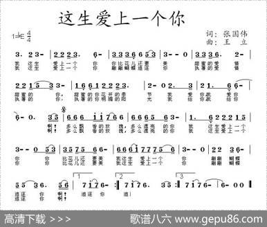 这生爱上一个你 - 张国伟|王立
