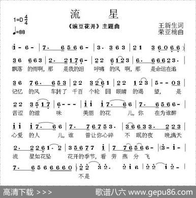 流星（王新生词荣亚楠曲） - 王新生|荣亚楠